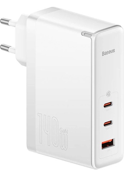 Baseus Gan5 Pro 140W Fast Charger 2 Type-C+1 USB Pd Ultra Hızlı Şarj Aleti+Baseus - M299R891-K44