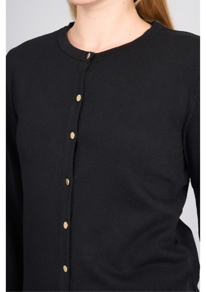 Çetinkaya Fithit 2312 Kadın Bisiklet Yaka Viskon Triko Hırka Siyah fırsatları