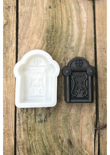 Concept Mezar Taşı Geyik Boynuzu Desenli Mum Kalıbı (Silikon) (1 Adet)