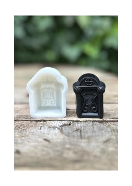 Concept Mezar Taşı Geyik Boynuzu Desenli Mum Kalıbı (Silikon) (1 Adet) modelleri