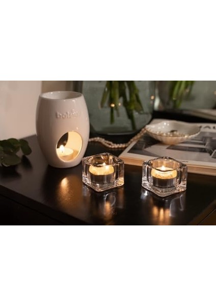 Kokulu Tealight Mum, Elma Tarçın Kokulu, Kahve Renkli, 6'lı Paket, 4 Saatlik Yanma Süresi - Ev Mumu - Iç Dekorasyon - Özler - Vegan Içerir - Yağı Içermez fiyatları