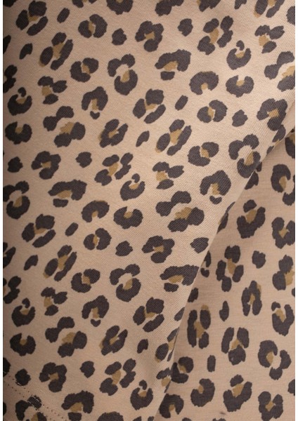 Desenli Uzun Kollu T-Shırt Takım 1-8 Yaş Bej fırsatları