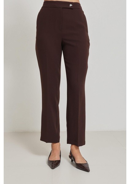 Acı-Kahve Pelerin Detaylı Kadın Takım Elbise fırsatları