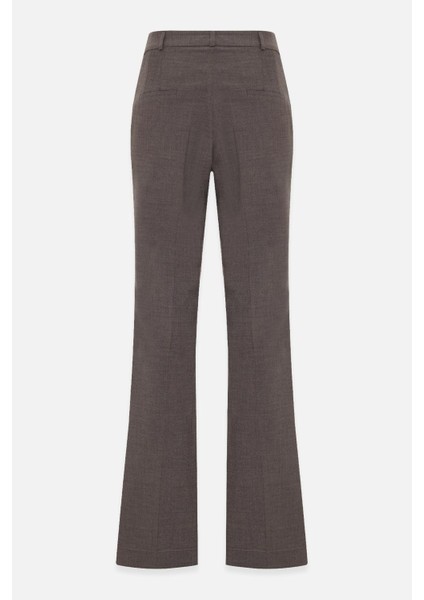 Kahverengi Bel Detaylı Rahat Kesim Tam Kalıp Pantolon fiyatları