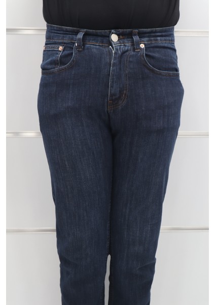 Fistan Store Erkek Lacivert Normal Bel Dar Kesim Boru Paça Jean Pantolon fiyatları