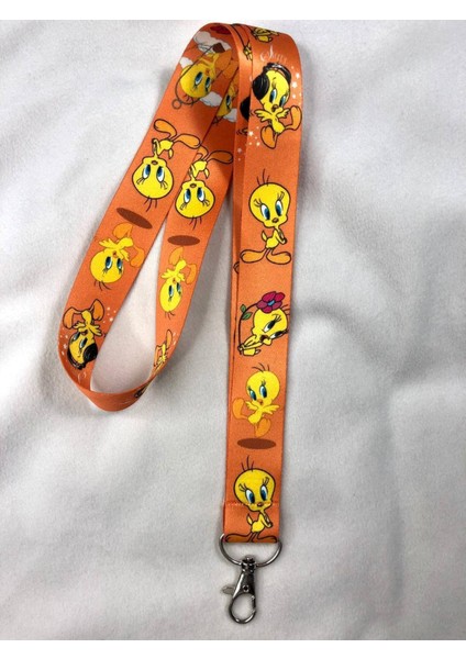 Tweety Eğlenceli Halleri Turuncu Boyun Askısı