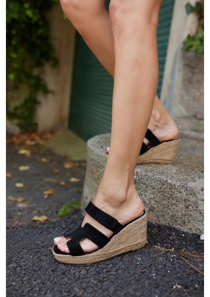 Hawai Kadın Kahve Gercek Deri Süet Espadril Terlık modelleri