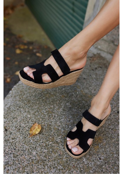 Hawai Kadın Kahve Gercek Deri Süet Espadril Terlık fırsatları