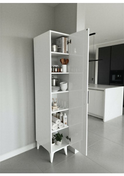 Aruat 6 Raf'lı Mutfak & Banyo Çok Amaçlı Kulanılabilen Kapaklı Dolap fiyatları