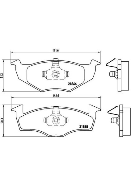 P85025 On Fren Balatasi 6N0698151 6N0698151C JZW698151AG