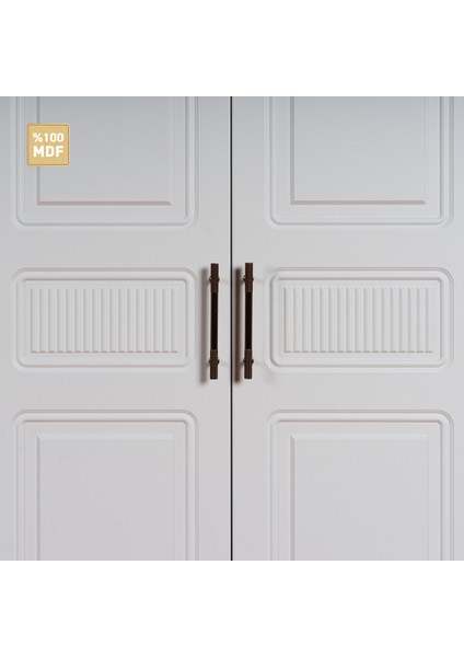 Slope 6 Kapaklı Mdf Ayaklı Tasarım Country Gardırop modelleri