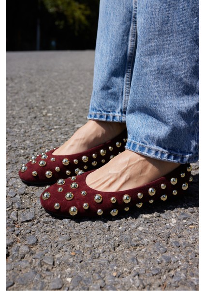 Marion Kadın Siyah Gercek Suet Trok Detay Babet fırsatları