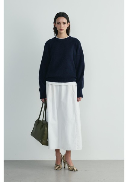 Lacivert Bella Oversize Kazak fiyatları