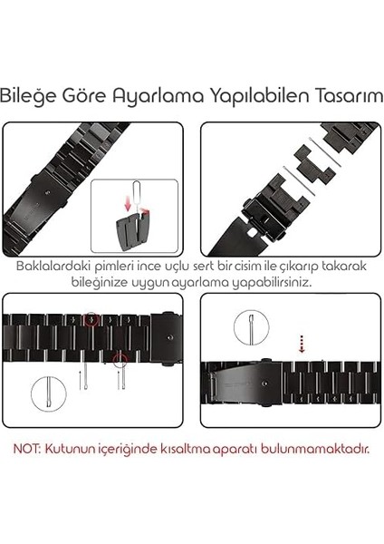 ile Uyumlu Bakla Model 22MM Çelik Kordon Gt5/gt5 Pro/gt4/gt3/gt3 Pro/gt2/gt2 Pro 46MM Için Katlanır Toka Mekanizmalı Paslanma Yapmayan Metal Kordon Kayış modelleri