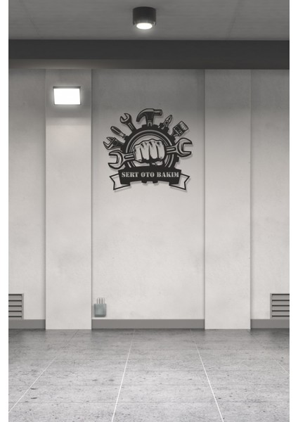 Kişiye Özel Isimli Metal Duvar Tablosu Atölye Tamirhane Dekor Tabelası fiyatları