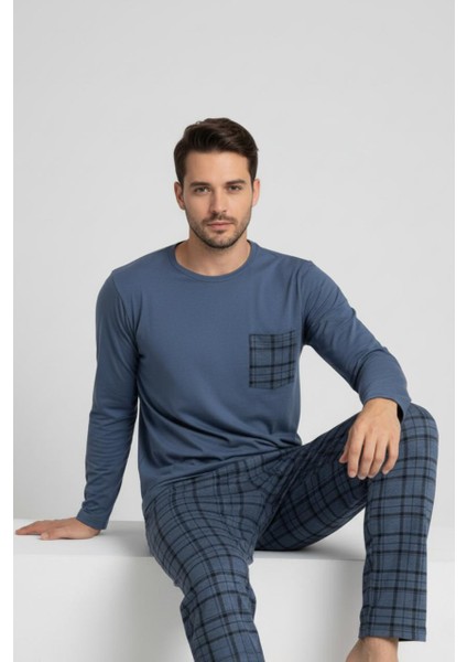 Konforlu Ev Giyimi Üst ve Desenli Pijama Altı | Erkek Pijama Takımı fiyatları