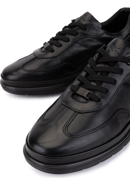 Erkek Hakiki Deri Siyah Casual Ayakkabı 298 3016-56603 Erk Ayk SK25-26 Sıyah Atlas modelleri