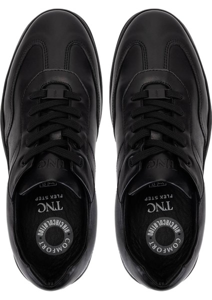 Erkek Hakiki Deri Siyah Casual Ayakkabı 298 3016-56603 Erk Ayk SK25-26 Sıyah Atlas indirimleri