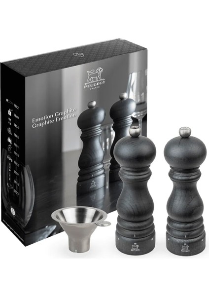 Paris Graphite Karabiber ve Tuz Değirmeni 18 cm