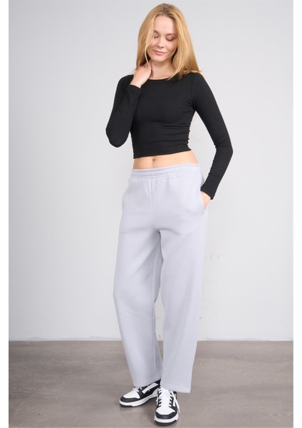 Çetinkaya Fithit 7633 Kadın 3 Iplik Dar Paça Eşofman Alt Açık Gri fiyatları