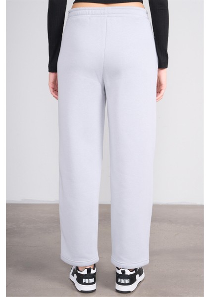 Çetinkaya Fithit 7633 Kadın 3 Iplik Dar Paça Eşofman Alt Açık Gri