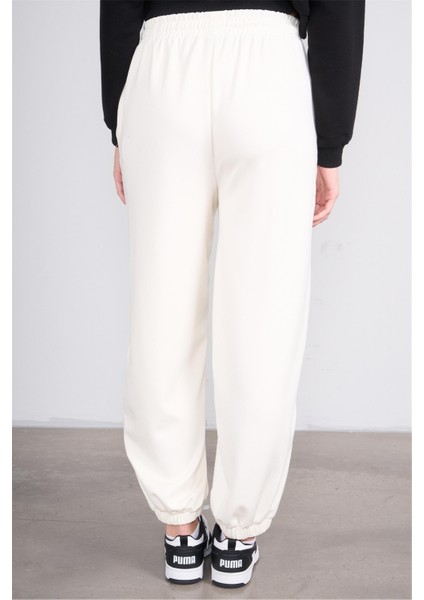 Çetinkaya Fithit 7661 Kadın Modal Lastikli Paça Eşofman Alt Ekru indirimleri