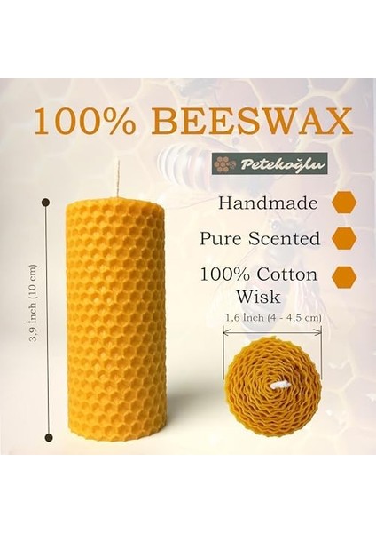 Dekoratif Petek Mum Ay ve Güneş Seti Bal Mumu Mum Hediyelik Beeswax Candle fiyatları