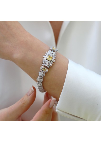 Citrine Dreams Işıltı Gümüş Bileklik fırsatları