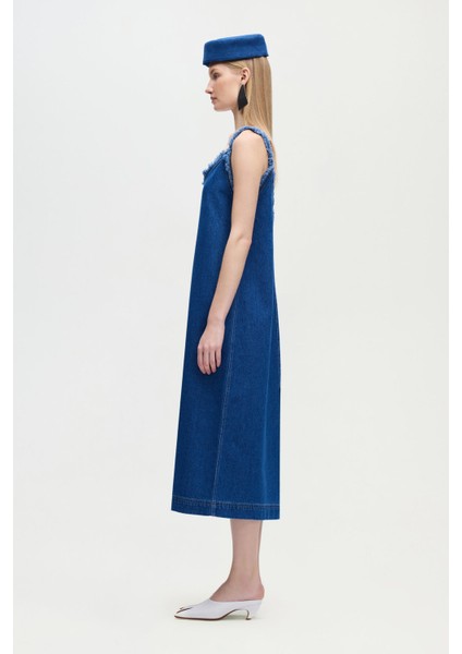 Denim Askılı Elbise modelleri