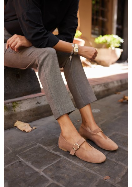 Potter Kadın Lacivert Gercek Suet Babet fiyatları