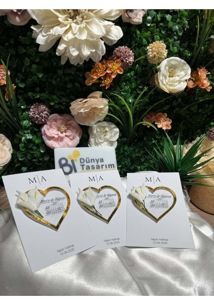 Uv Baskı Pleksi Magnet Söz, Nişan, Nikah, Düğün, Kına 15 Adet modelleri