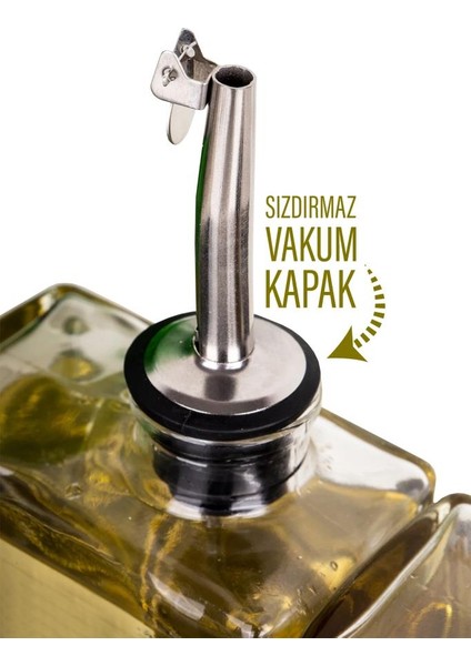 3’lü Cam Yağlık Sirkelik Mutfak Şişe Seti Sızdırmaz Paslanmaz Kapaklı (350 ml - 500 ml - 750 Ml) fiyatları