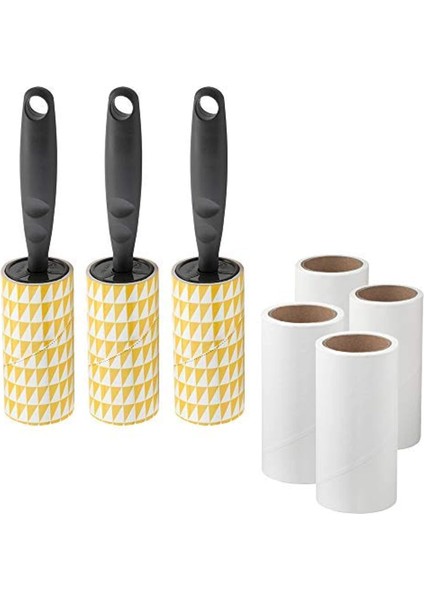 Bastıs 3'lü Gri Lint Rulo Seti, 4 x Rulosu