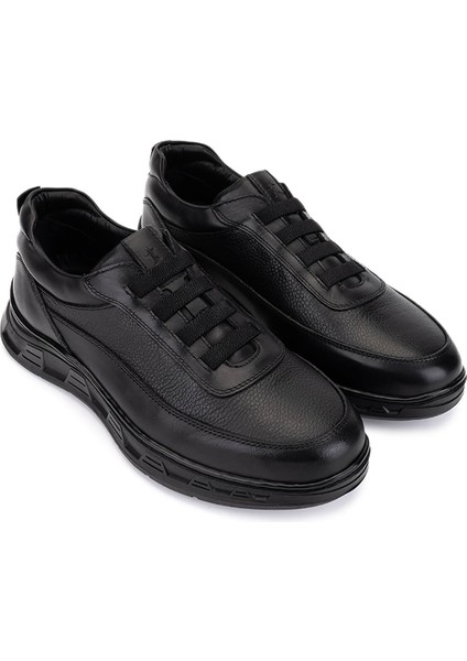 Erkek Hakiki Deri Siyah Sneakers & Spor Ayakkabı 298 1401-F603 Erk Ayk SK25-26 Sıyah Atlas fiyatları