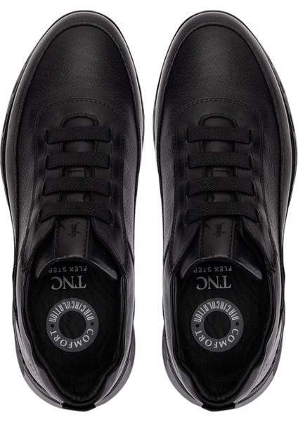 Erkek Hakiki Deri Siyah Sneakers & Spor Ayakkabı 298 1401-F603 Erk Ayk SK25-26 Sıyah Atlas indirimleri