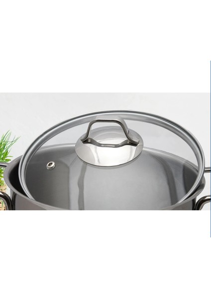 Mega Inox 22CM Derin Tencere Cam Kapak modelleri