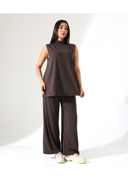 Kadın Sıfır Kol Yün Viskon Boğazlı Bluz fiyatları