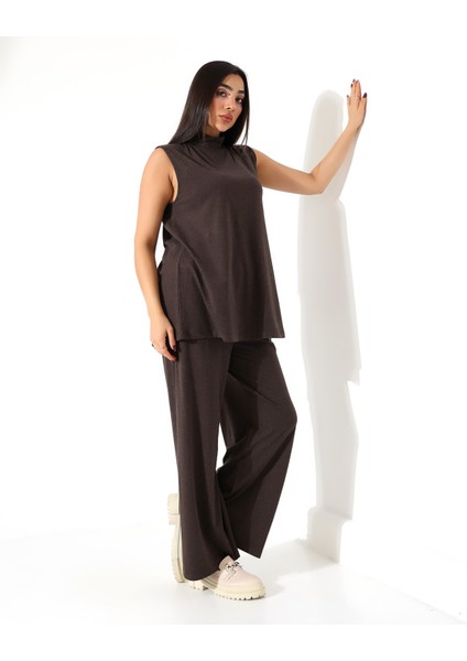 Kadın Sıfır Kol Yün Viskon Boğazlı Bluz fırsatları