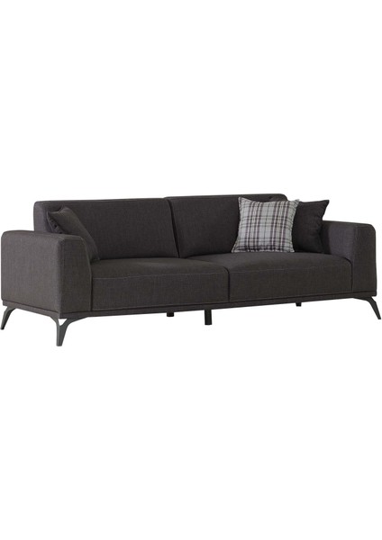 Dreams Üçlü Koltuk 2 Minderli Antrasit