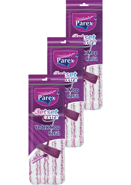 Jetset Extra Yedek Mop Üçlü Paket