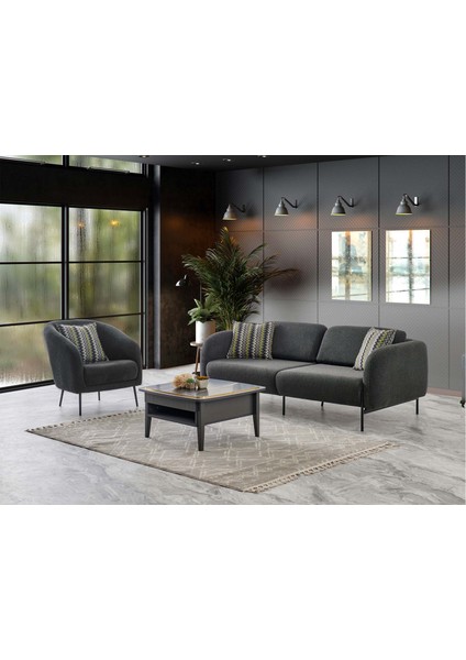 Polin Üçlü Koltuk Antrasit modelleri