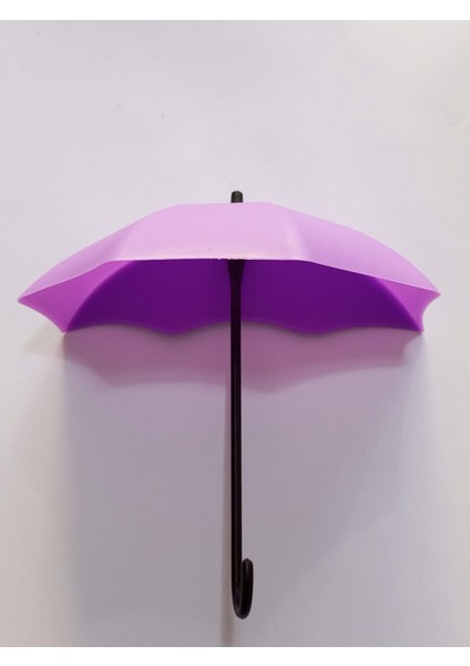 Dekorasyonşemsiye Duvar Askısı Mor