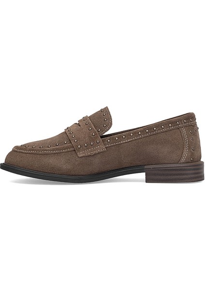 D25KA-3780 Kadın Hakiki Süet Deri Casual Ayakkabı Vizon modelleri