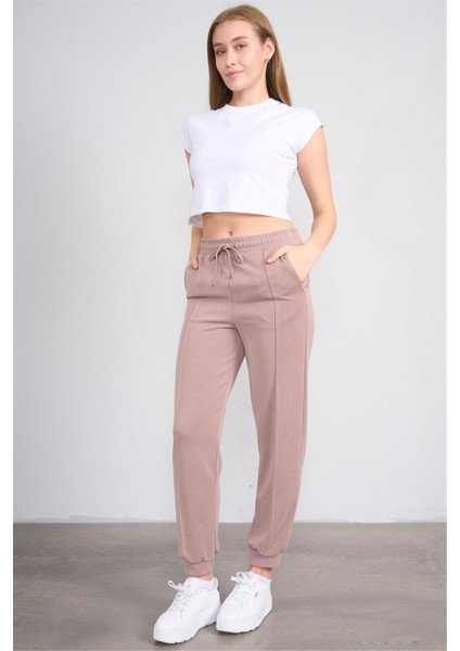 Çetinkaya Fithit 7659 Kadın Modal Manşet Paça Eşofman Alt Mocha fiyatları