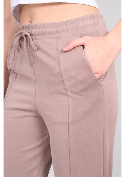 Çetinkaya Fithit 7659 Kadın Modal Manşet Paça Eşofman Alt Mocha fırsatları