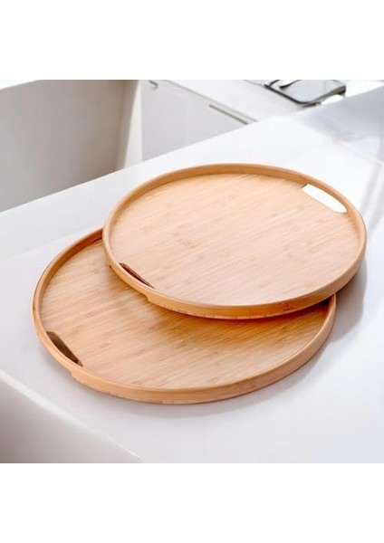 2'li Bambu Tepsi Seti, Tasarım Özel Üretim Yuvarlak 2'li Bambu Tepsi Seti (33 * 22 * 1cm-40 * 28 * 1cm) fiyatları