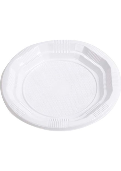 Tek Kullanımlık Plastik Tabak 19 cm 100'LÜ