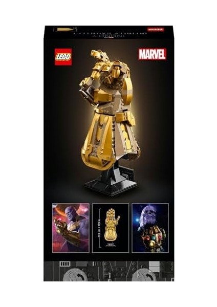 Sonsuzluk Eldiveni 76191 – Thanos’un Sağ El Eldiveni Modeliyle Yetişkin Hayranlarına Özel Yapım Seti, Dekoratif Hediye Fikri (590 Parça) fiyatları