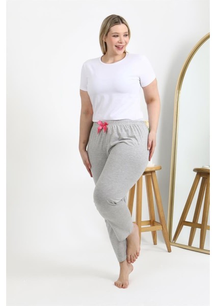 Kadın Pamuklu Büyük Beden Alt Pijama Gri fiyatları