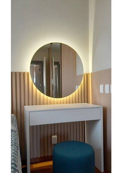 Kablosuz Pilli Ledli Özel Tasarım 4mm 45X45 Dekoratif Ultra Lux Ayna(Piller Yanında Gelmektedir)